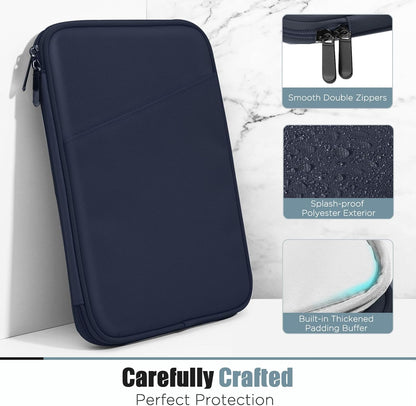 TiMOVO 9-11" Tablet Sleeve Bag for iPad 11-inch A16 2025, iPad 10.9"/10.2"| Air 11 Inch/5th/4th Gen. 10.9", Galaxy Tab A9+/A11Plus 11", Protective Bag with Pocket, Black