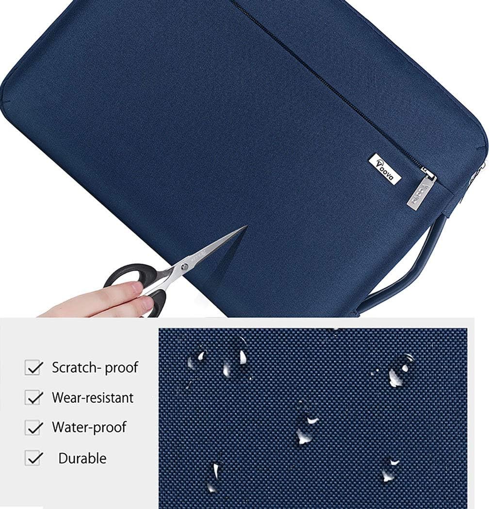 Voova Laptop Sleeve Case 15.6 16 Inch with Handle, 360° Protective Waterproof Slim Computer Bag Cover Compatible with MacBook Pro M2/M3/M4 16, HP Acer Lenovo Yoga ThinkPad Asus Laptop, Grey