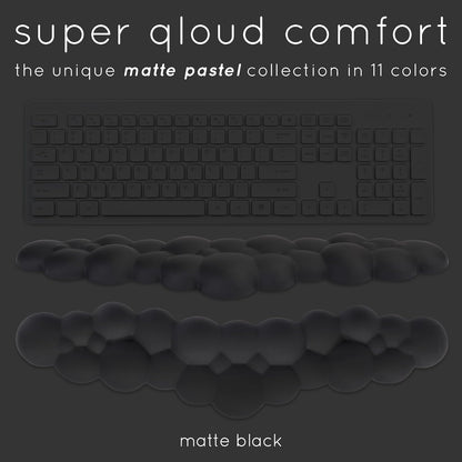 Purple Cloud Keyboard Wrist Rest – Create-ables Qloud Purple Wrist Rest for Computer Keyboard and Mouse, Ergonomic Memory Foam Wrist Pad with Non-Slip Base, Includes Cloud Mouse Pad