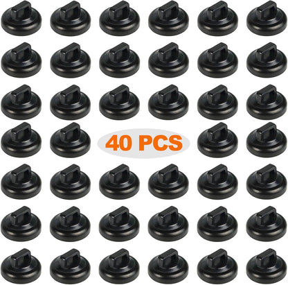 Magnet Zip Tie Mount Clips Magnetic Zip Ties Mount Base Holder Strong Wire Cable Holder Mount Wire Clips Management for Home Office Marine Electrical Wiring (D19 20 Pcs)