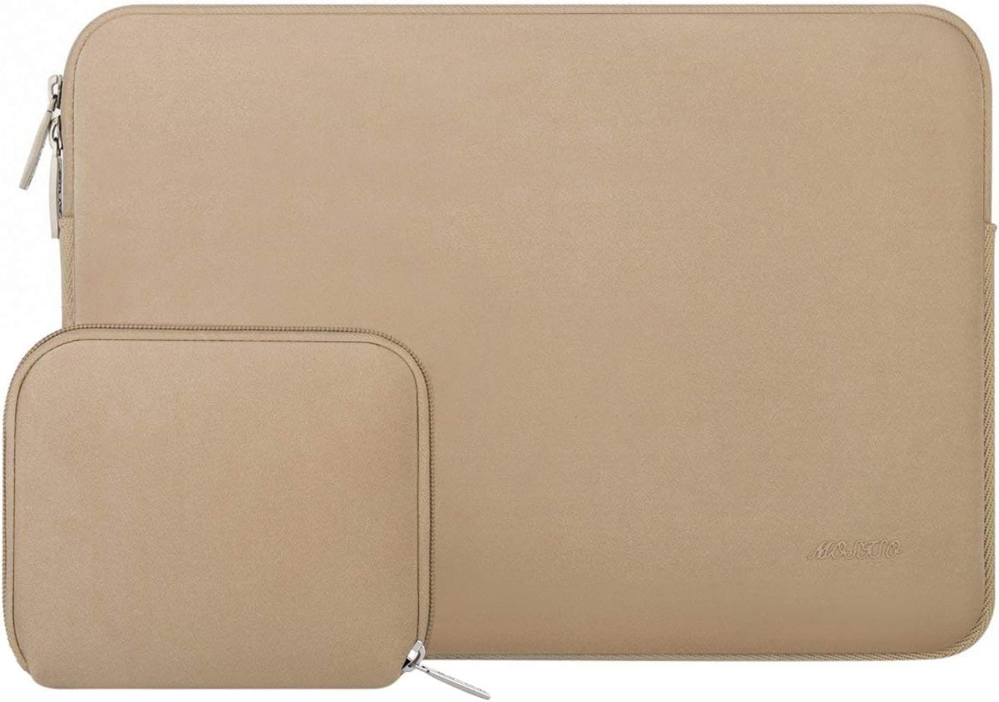 MOSISO Laptop Case 13.3 inch, 13-13.3 inch Laptop Sleeve Bag Compatible with MacBook Air/Pro 13/Pro 14 M5 M4 M3 M2 M1, HP Dell ASUS Lenovo, Neoprene Computer Sleeve Bag with Small Case, Baby Pink - Colors B
