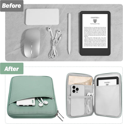 MoKo 9-11 Inch Tablet Sleeve Case, Fits New 11inch iPad Air M4/Pro M5, iPad A16 11", i-Pad 10/9/8/7th/Air 5/4th 10.9"/10.2", Tab S9/S8 11", Protective Bag Carrying Case with Pocket, Dark Gray