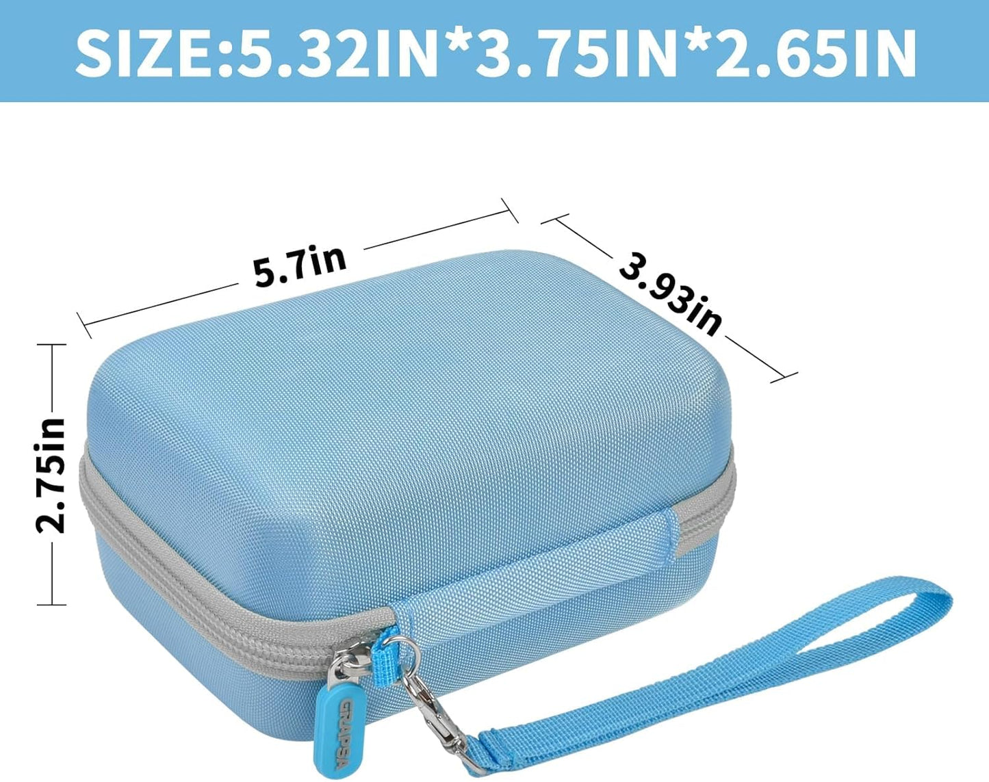 Case Compatible with GL SFT1200/ MT3000/ AXT1800/ MT1300/ A1300/ AR750S-Ext for Glinet Travel Router Wireless, Portable WiFi Storage Holder for Ethernet Cable & Power Adapter (Box Only) - Blue