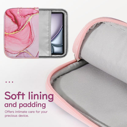 Dadanism 9-11" Tablet Sleeve Bag Carrying Case for iPad (A16) 11th Gen 11", iPad 10th Gen 10.9" Air 5/4, iPad Air M4/Pro 11", iPad 9/8/7th, Galaxy Tab A11+ Plus 11", Remarkable 2 10.3", Black
