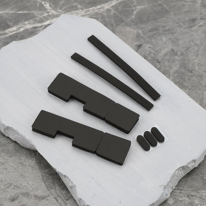 7pcs Mechanical Keyboard Spacebar Silencer Pad Poron Eva Stabilizer Foam Pad Compatible with 6.25U/7U Space Bar Caps Black