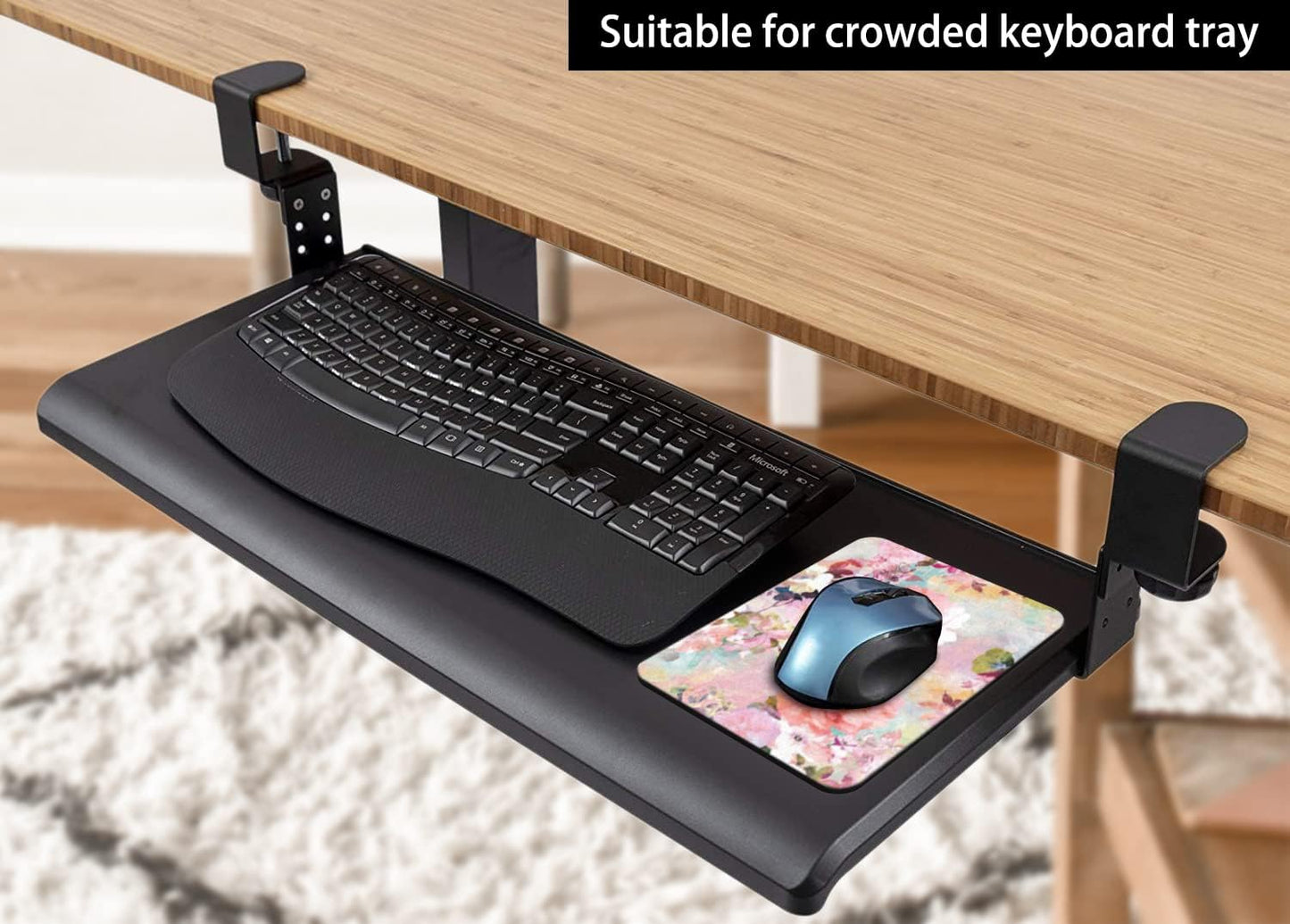 Audimi Small Mouse Pad 6 x 8 Inch, Mini Mouse Pad Thick for Laptop Wireless Mouse Home Office Travel, Portable & Washable (Black)
