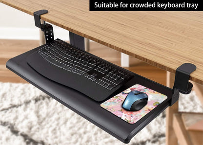 Audimi Small Mouse Pad 6 x 8 Inch, Mini Mouse Pad Thick for Laptop Wireless Mouse Home Office Travel, Portable & Washable (Black)