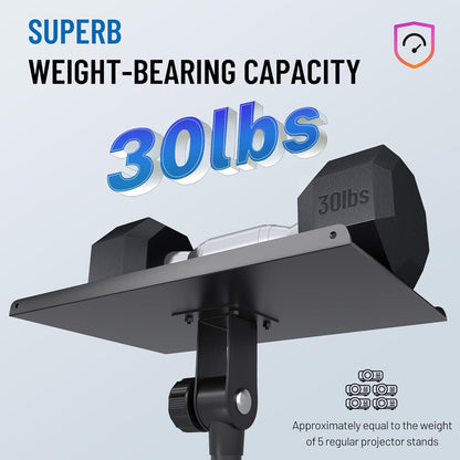 CAHAYA Projector Tripod Stand Adjustable: Height 29 to 65in Projector with Casters Universal Laptop Stand Portable Multifunctional DJ Rack Stand for Outdoor Movies Computer Book DJ Equipment CY0332