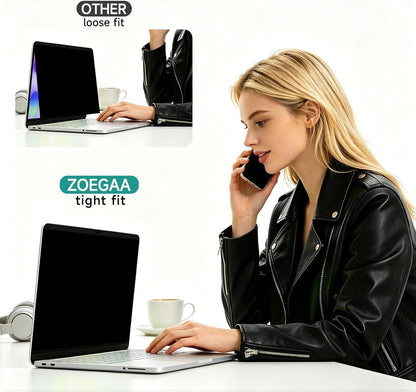 [2-Pack] Privacy Screen For Computer Monitor, 27-Inch 16:9 Aspect Ratio; Anti Spy/Bule Light/Glare And Eye Protection, 2 Install Ways Removable For Office, Airport, Cafe And Other Public Area; Diagonal 27 Inches, Width 23.53 Inches, Height 13.24 Inches
