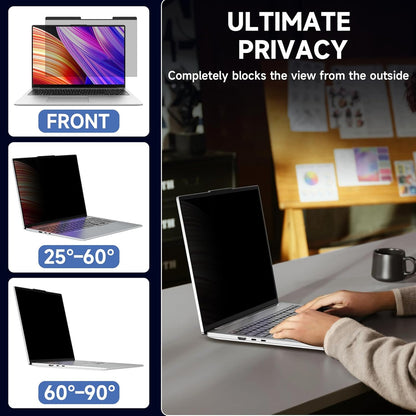 Laptop Privacy Screen 14 Inch 16:9 Aspect Ratio, Laptop Screen Privacy Shield Compatible With Lenovo Hp Dell Acer Asus Thinkpad Envy Xps, Removable Anti Glare Blue Light Computer Filter Protector