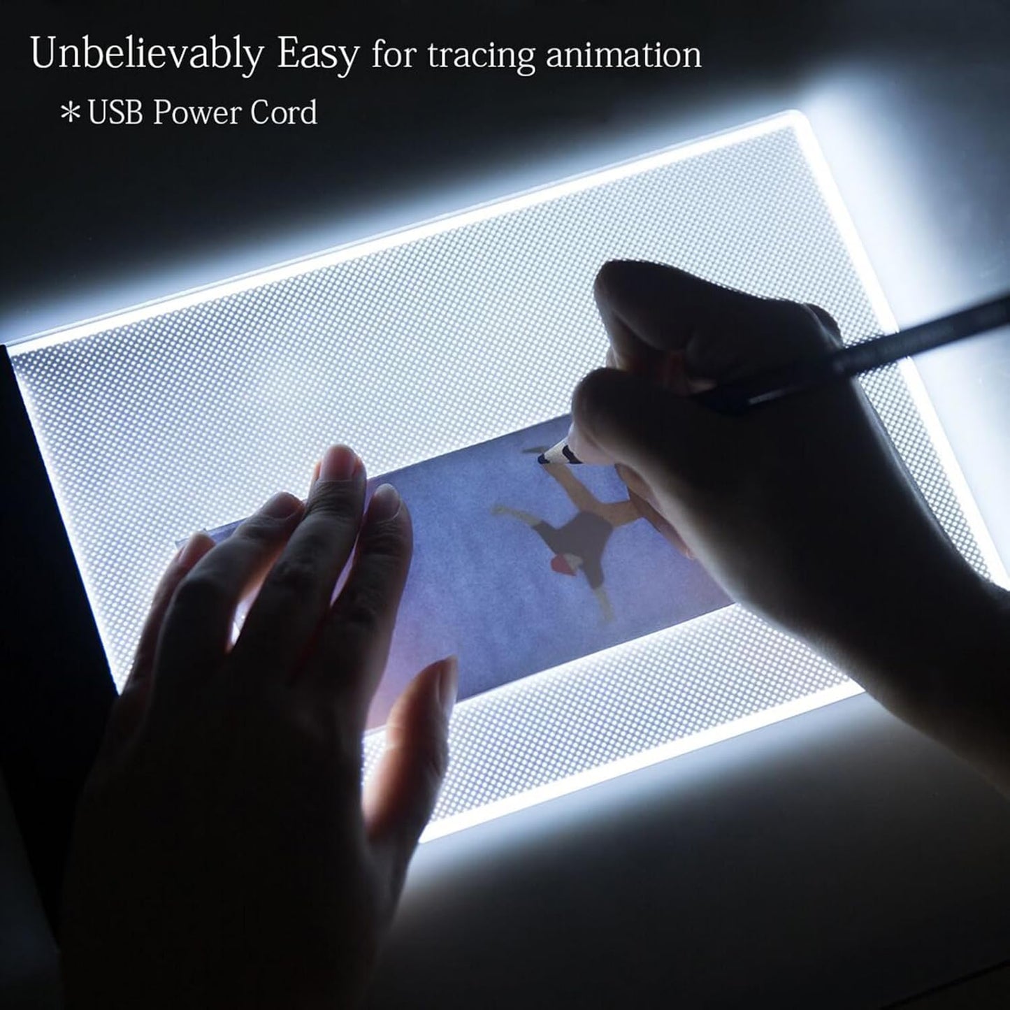 Flip Book Kit, Neeho Flipbook Kit with Light Pad for Drawing and Tracing with 300 Sheets Premium Pre-drilled Flipbook Paper, LED Lightbox for Making Animation Flipbooks with Binding Screws