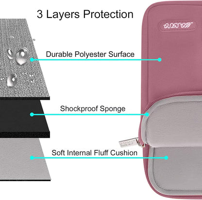 MOSISO Laptop Case 15 inch, 15 inch Laptop Sleeve Compatible with MacBook Air M5 A3448 M4 A3241 M3 A3114 M2 A2941 2026-2023, Dell XPS, Polyester Vertical Computer Sleeve Bag with Pocket, Black - Colors A