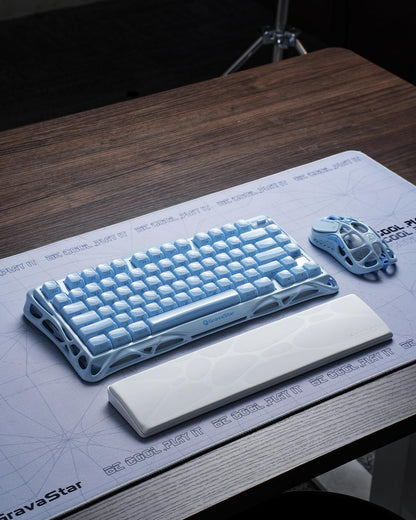 GravaStar 75% Keyboard Wrist Rest Pad - White