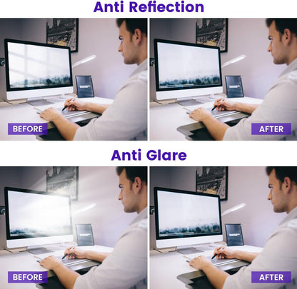 F FORITO 32 inch 16:9 Anti Blue Light Matte Screen Protector for Monitor, Compatible with 32" Sceptre/Dell/Asus/Acer/ViewSonic/Samsung/Aoc/HP/LG Widescreen Monitors