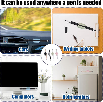 4pcs Stylus Pens and 6pcs Silicone Pen Holders, Capacitive Touch Screen Stylus Pencil Set for iPhone/iPad iOS/Android 15/14 Devices