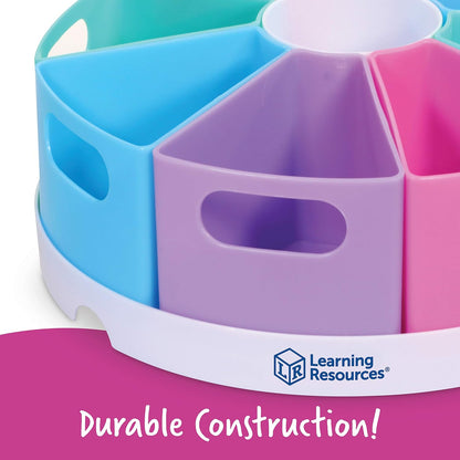 Learning Resources Create a Space Storage Center - Toy Desk Organizer, Classroom Workspace Must Haves, Homeschool Organization, Arts & Crafts , Caddy, Office & Teacher Supplies