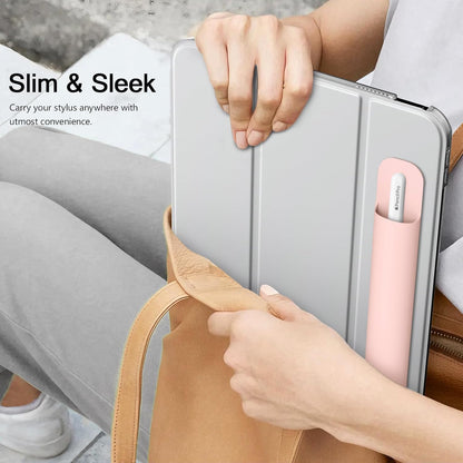 MoKo Pencil Case Holder, Adhesive Silicone Pencil Protected Sleeve Compatible with Apple Pencil Pro/ (USB-C)/ 1st/ 2nd Generation, Similarly Sized Styluses Accessories, Black