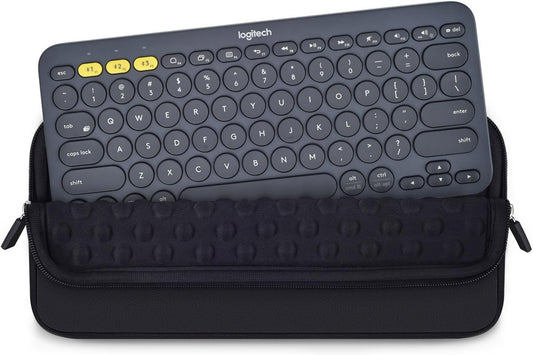 imComor Keyboard Sleeve Case for Logitech MX Keys Mini Minimalist Illuminated Keyboard, Wireless Travel Shockproof Protective Neoprene Bag, Black