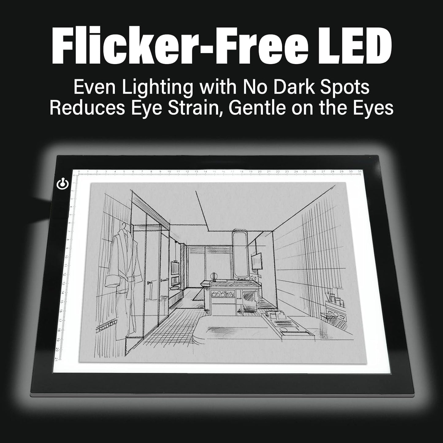 A4 LED Copy Board Tracing Light Box, Adjustable Brightness Artcraft LED Trace Light Pad, USB Power Light Table for Artists, Tattoo Drawing, Animation, Sketching, Stenciling & Diamond Art Painting