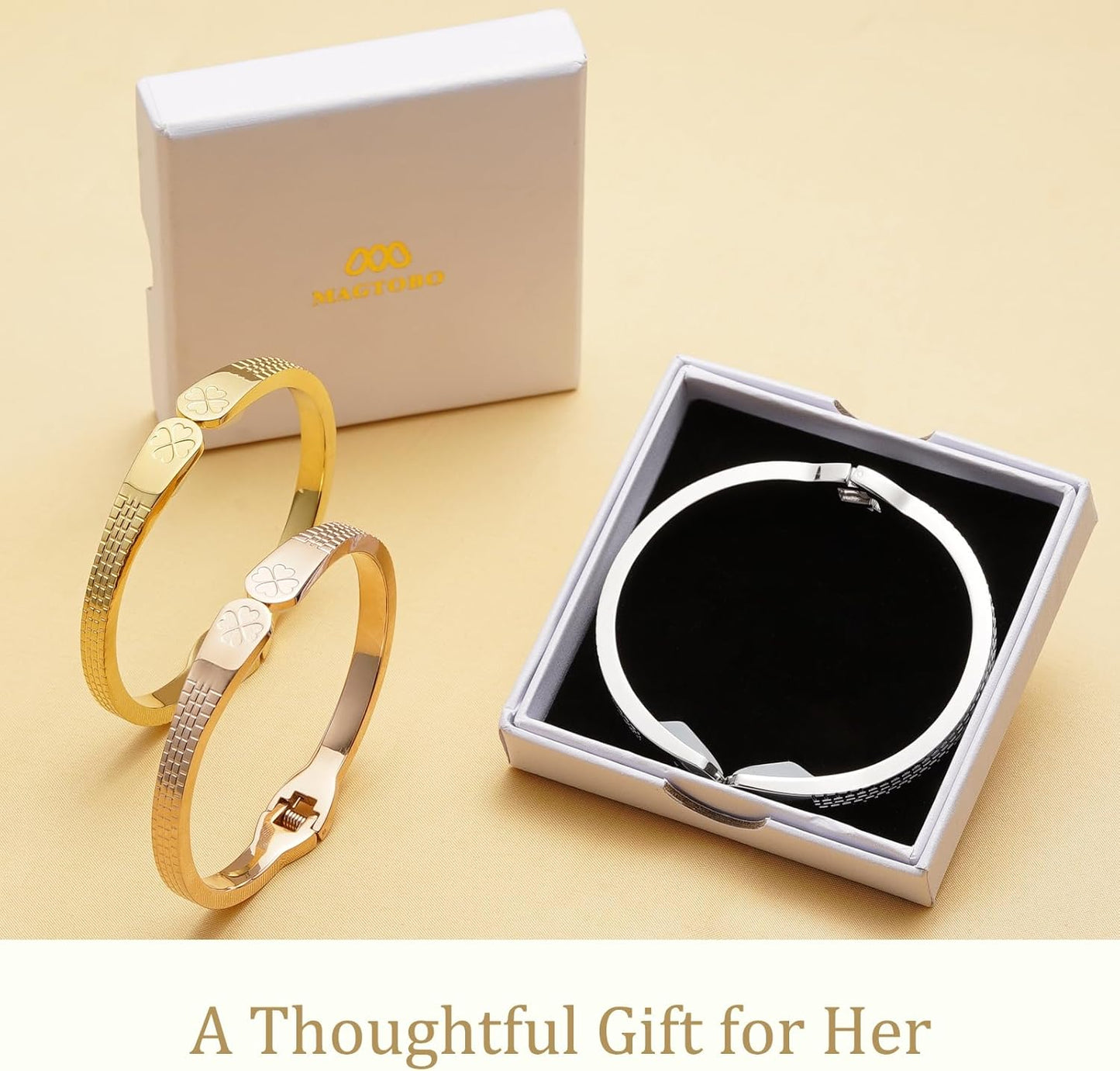 Purse Hook for Table, 18K Gold Plated Mesh Link Bracelet for Women, Holds up to 30 lbs, Portable 2-in-1 Handbag Hanger, Premium Anti-Slip Bag Holder with Gift Box, Ideal Gift