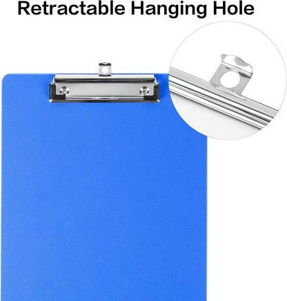 Clipboard Folder, 6 Pack A4 Foldable Clipboards File Folder Flip Writing Pad for Memo Form Document & School Office Work - Black