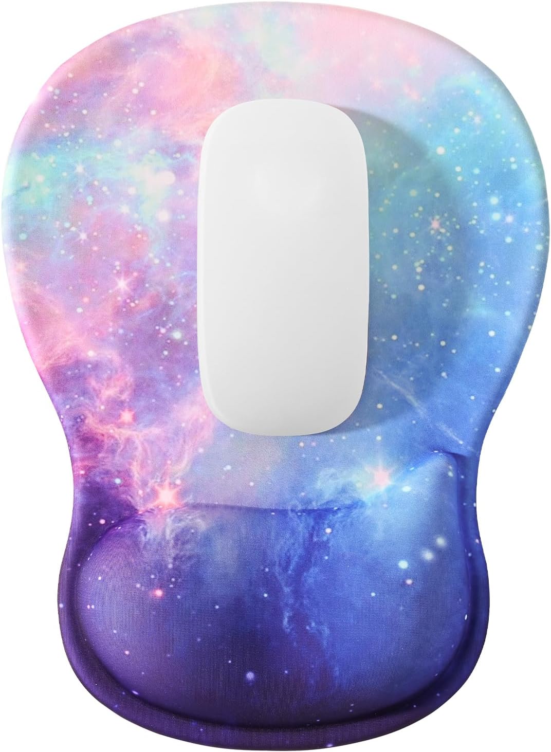 EooCoo Ergonomic Mouse Pad with Gel Wrist Rest Support, Middle Concave Design for Natural Wrist Alignment, Non-Slip Base Mousepad for Laptop, Computer, Office Desk Accessories, Carpal Tunnel Syndrome