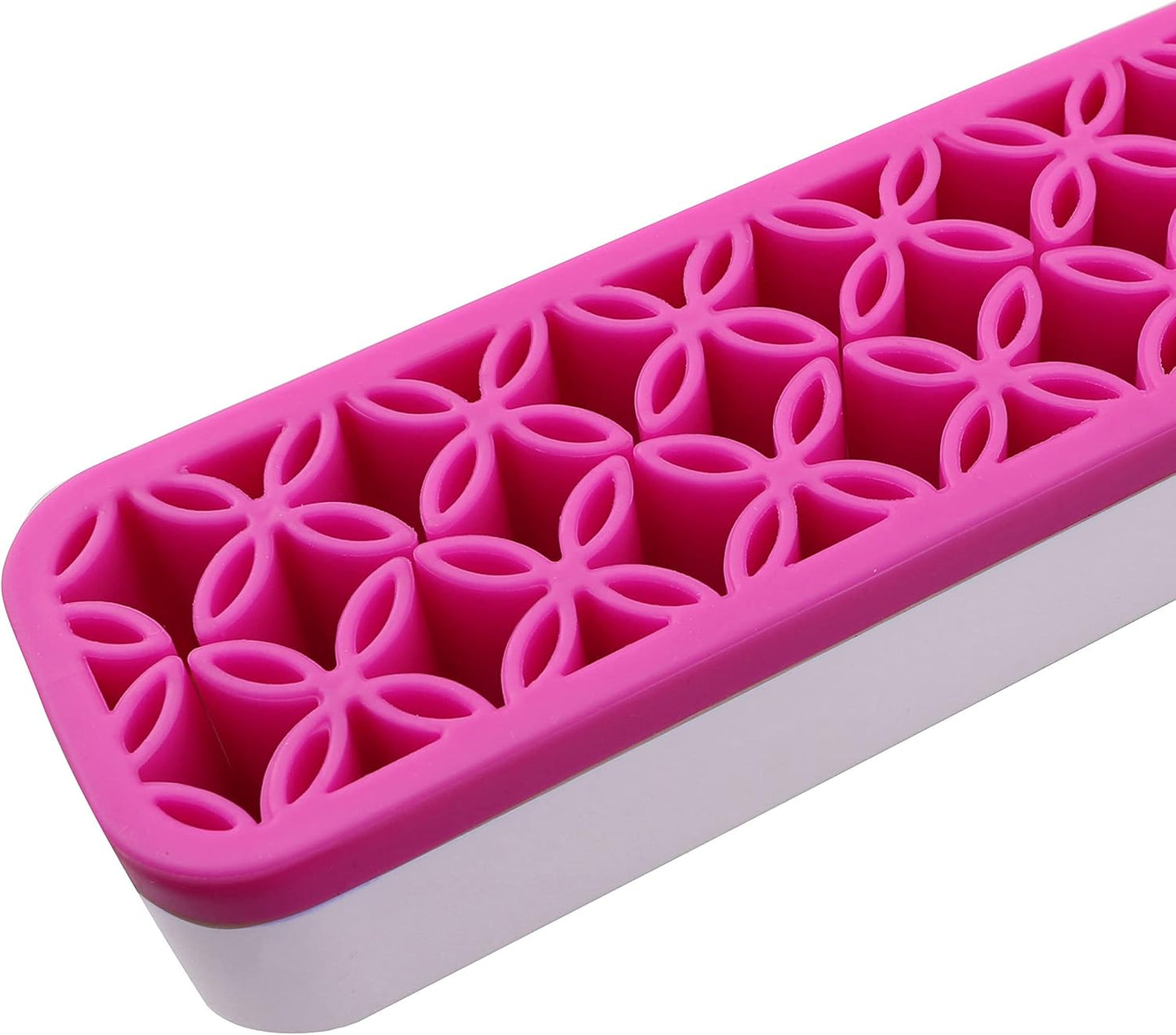 Brush Storage Box Sew Desktop Organizers Diamond Painting Pen Holder Sewing Craft Tool Holder, Rose Red