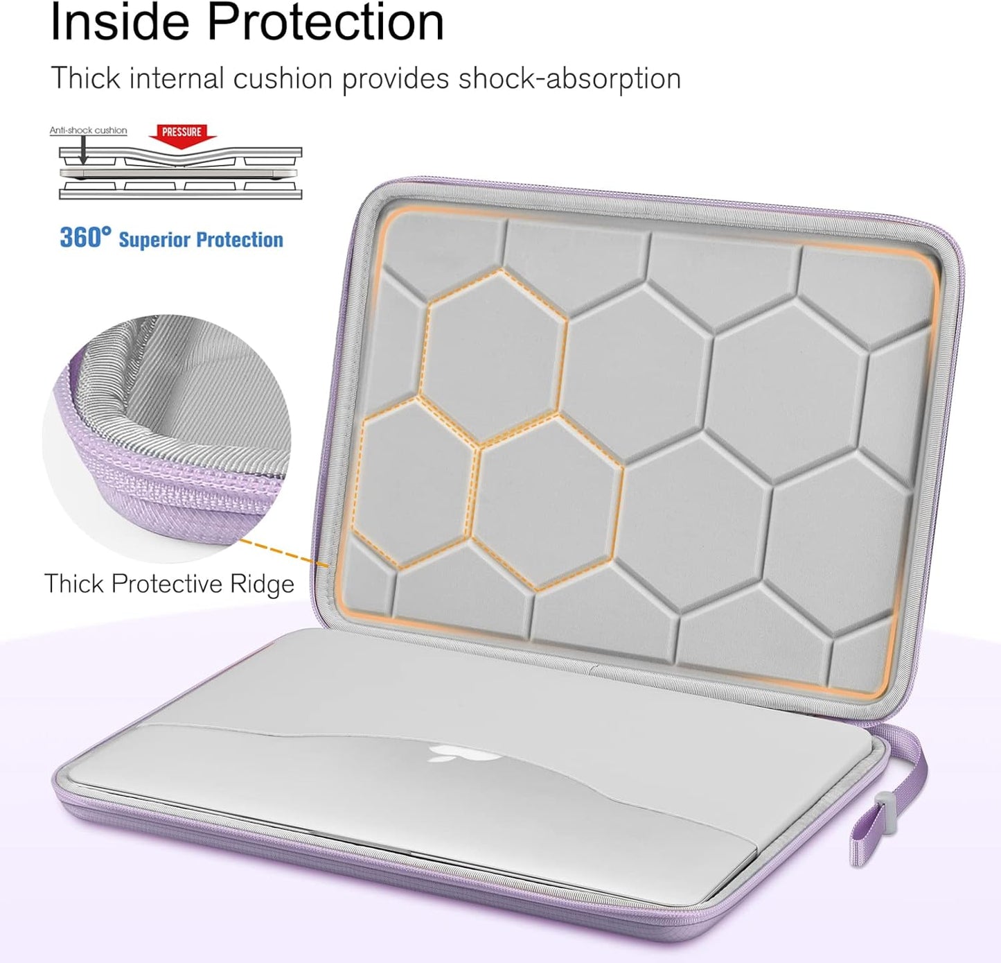FINPAC Hard Laptop Sleeve Case for MacBook Neo A18 Pro,13 inch MacBook Air 2026 M5/M4/M3/M2/M1,14 inch MacBook Pro 2026 M5/M4/M3/M2 Pro/Max,Waterproof Case for Dell,Surface Laptop,HP,Acer,Black | Hard