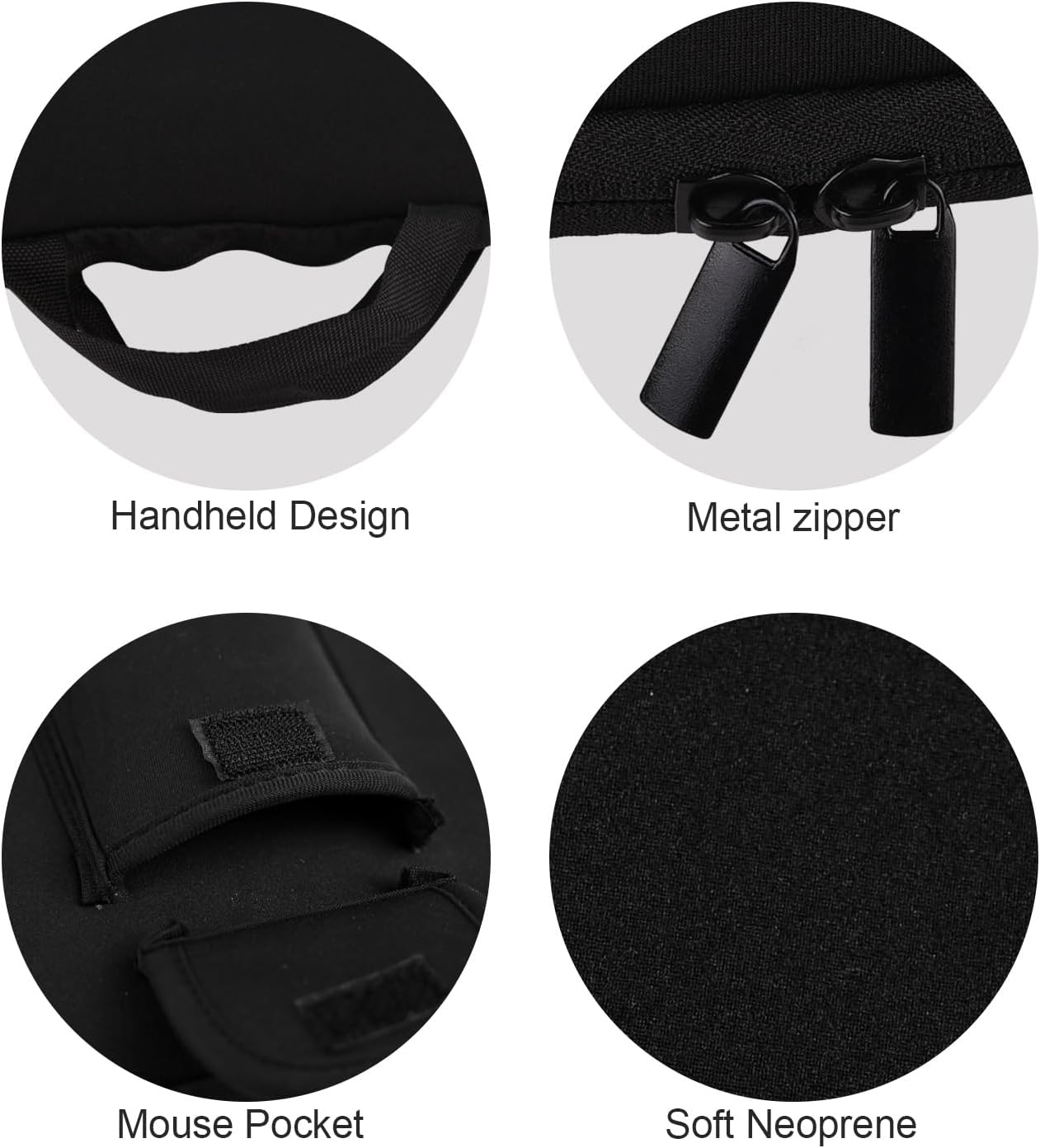 Keyboard Travel Bag Portable Keyboards Sleeve Shockproof Waterproof Keyboard Neoprene Case for Logitech Ergo K860 /Arteck Split Ergonomic Performance Wireless Mouse Combo