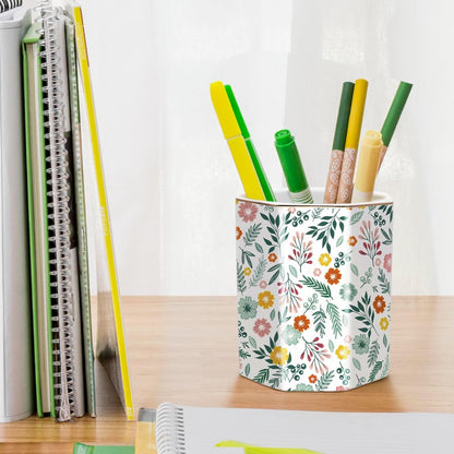 Pen Holder, Pencil Holder for Desk, Marble Desk Organizer Cute, Durable Ceramic Pencil Cup, Decorative Makeup Brush Holder Cup, Stationery Holder for Office, Home, Gray Marble