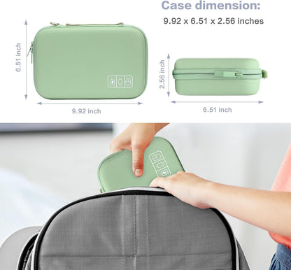 MOSISO Electronic Organizer Travel Case Compatible with MacBook Power Adapter, Compatible with Magic Mouse & Pencil, SD Card, USB Flash Disk with 4 Modular Insert & 2 Cable Tie & Snap Hook, Black