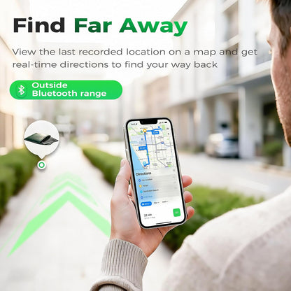 Wallet Tracker Card for Apple Find My (iOS Only, Apple MFi Certified) -Ultra Slim Rechargeable Bluetooth GPS Tracker,5-10 Years Staying Power,Item Locator for Wallet,Key Finder,Bags,Luggage(1-Pack)