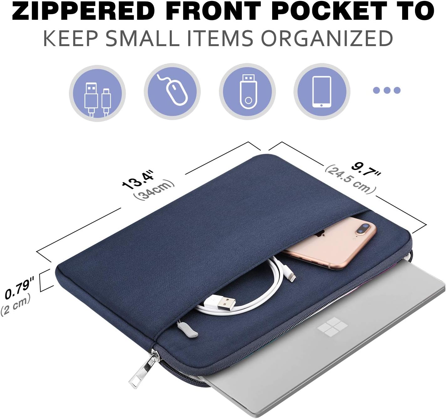 MoKo 9-11 Inch Tablet Sleeve Bag Carrying Case Fits iPad Pro 11 M5/Air M3, iPad A16 2025, i-Pad 10th 10.9, i-Pad 9/8/7th Gen 10.2, iPadAir 5/4th 10.9, Tab S8 11"/Tab A 10.1,Cloudy Pink