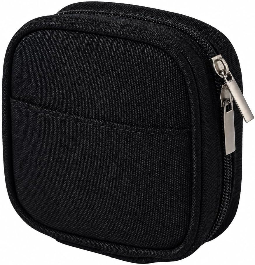 Mini Travel Carry Storage Case, Portable Charger Case Organizer, Small Pouch Compatible with MacBook Power Adapter, Tech Bag for Laptop Accessories Cables, Cords, USB Drives, Power Bank, Earphones