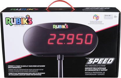 Rubik’s Cube, Timer Stand, Clear Display Device for WCA Speedcubers, Track Your Time to Solve Brain Teaser Puzzle for Adults, Problem-Solving Brain Teaser Fidget Toy for Kids, Ages 8 & Up