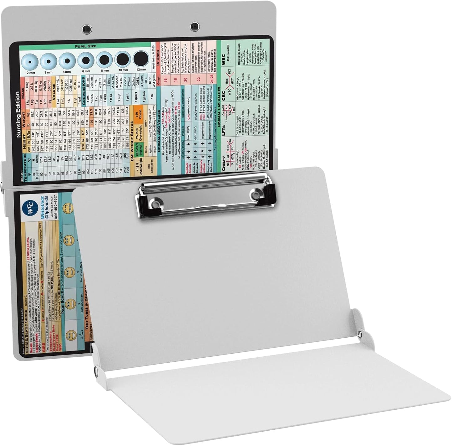 Foldable Clipboard by WhiteCoat Clipboard- Lilac - Nursing Edition Aluminum