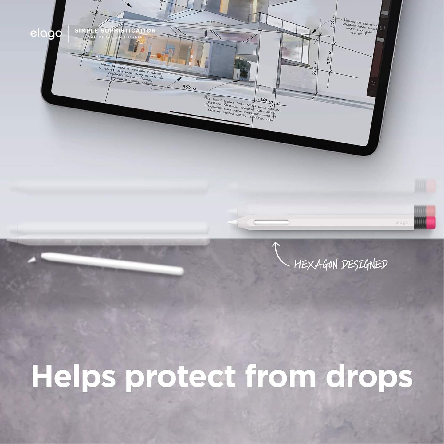 elago Compatible with Apple Pencil Pro Case & Apple Pencil 2nd Generation Case, Compatible with Magnetic Charging, Double Tap, Squeeze, Haptic (Must Read Installation Instructions) [Lovely Pink]