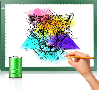 LitEnergy A3 Copy Light Board Tracing Box, Ultra-Thin Adjustable Drawing Tablet USB Power Artcraft LED Tracer Pad for Diamond Art Painting Accessories, Streaming, Sketching, Animation, Stenciling