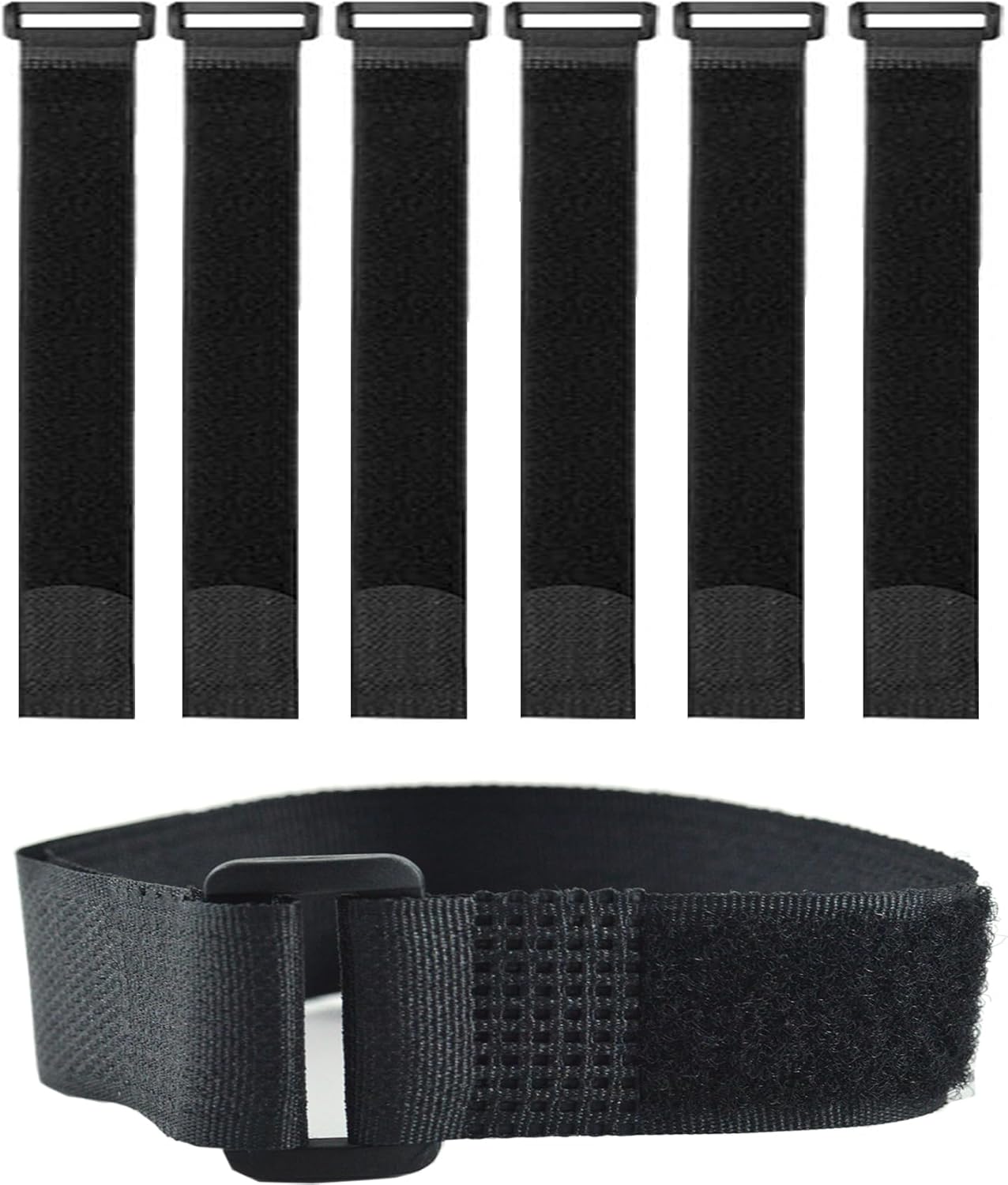 20 Pack (12 x 1 Inch) Reusable Fastening Cable Straps,Adjustable Multi-Purpose Hook and Loop Straps Nylon Cable Ties for Wire Cable Management Home Office Garage Outdoor Organization