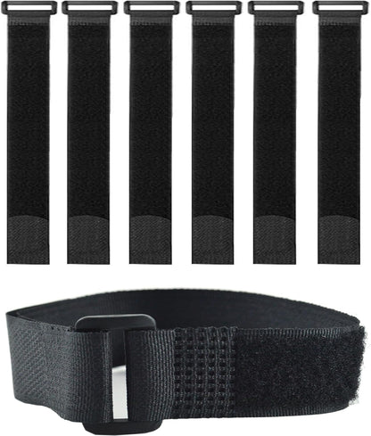 20 Pack (12 x 1 Inch) Reusable Fastening Cable Straps,Adjustable Multi-Purpose Hook and Loop Straps Nylon Cable Ties for Wire Cable Management Home Office Garage Outdoor Organization