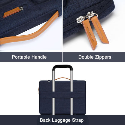 MOSISO 360 Protective Laptop Shoulder Bag,15-15.6 inch Computer Bags Compatible with MacBook Pro 16 inch, HP, Dell, Lenovo, Asus Notebook,Side Open Messenger Bag with 4 Zipper Pockets, Gray