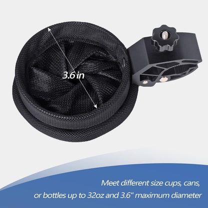 UNIGT Motorcycle Cup Holder, ATV Drink Holder with 0.6"-1.75" Alligator Clamp, 32oz Bike Water Bottle Holder Accessories for Motorcycle, Wheelchair, UTV, Scooter, Boat, Golf, Tractor, Walker