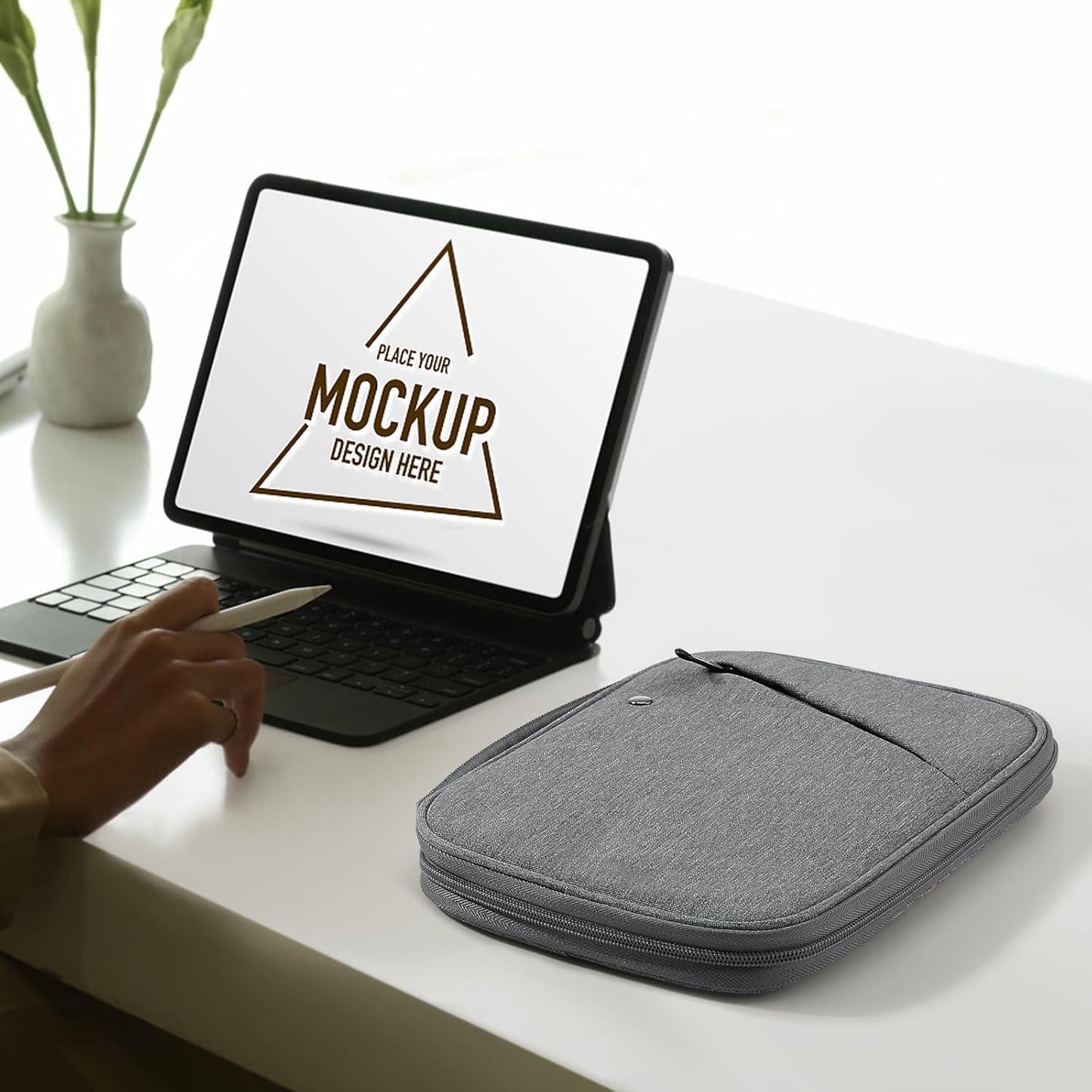 MoKo 9-11 Inch Tablet Sleeve Carrying Case with Handle, Padded Protective Travel Bag for New 11-inch iPad Air 4 2026/Pro M5/ A16, iPad 10th/Air 5/4th 10.9, i-Pad 9/8th 10.2,Tab S9/S8 11, Black