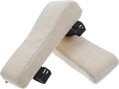 SEWACC 2pcs Office Chair Armrest Pads Adjustable Ergonomic Armrest Cushion for Gaming Desk Chairs - Washable Elbow Pillow with Non-Slip Strap for Home Office