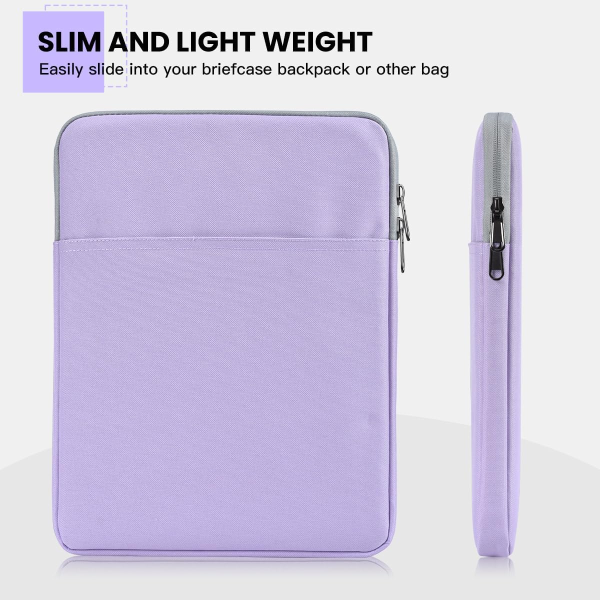 Tablet Sleeve for 2026 iPad A16, 11 inch iPad Air M4 M3 M2, Pro M5, Amazon Fire Max 11 Tablet/Kindle Fire HD 10/10 Plus, Galaxy Tab A9+ Plus Bag, Black