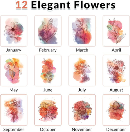 KONVINIT Small Desk Calendar 2026-2027, 6.3" x 3.1", 2026 Desk Calendar - Runs From January 2026 Until December 2027, 24 Months Mini Desktop Calendar for School, Home and Office Supplies