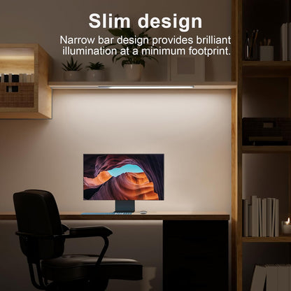 JUSJUBR 12-Inch Slim LED Under Cabinet Light with Memory Function, Warm White 3000K Dimmable USB Light Bar for Rooms