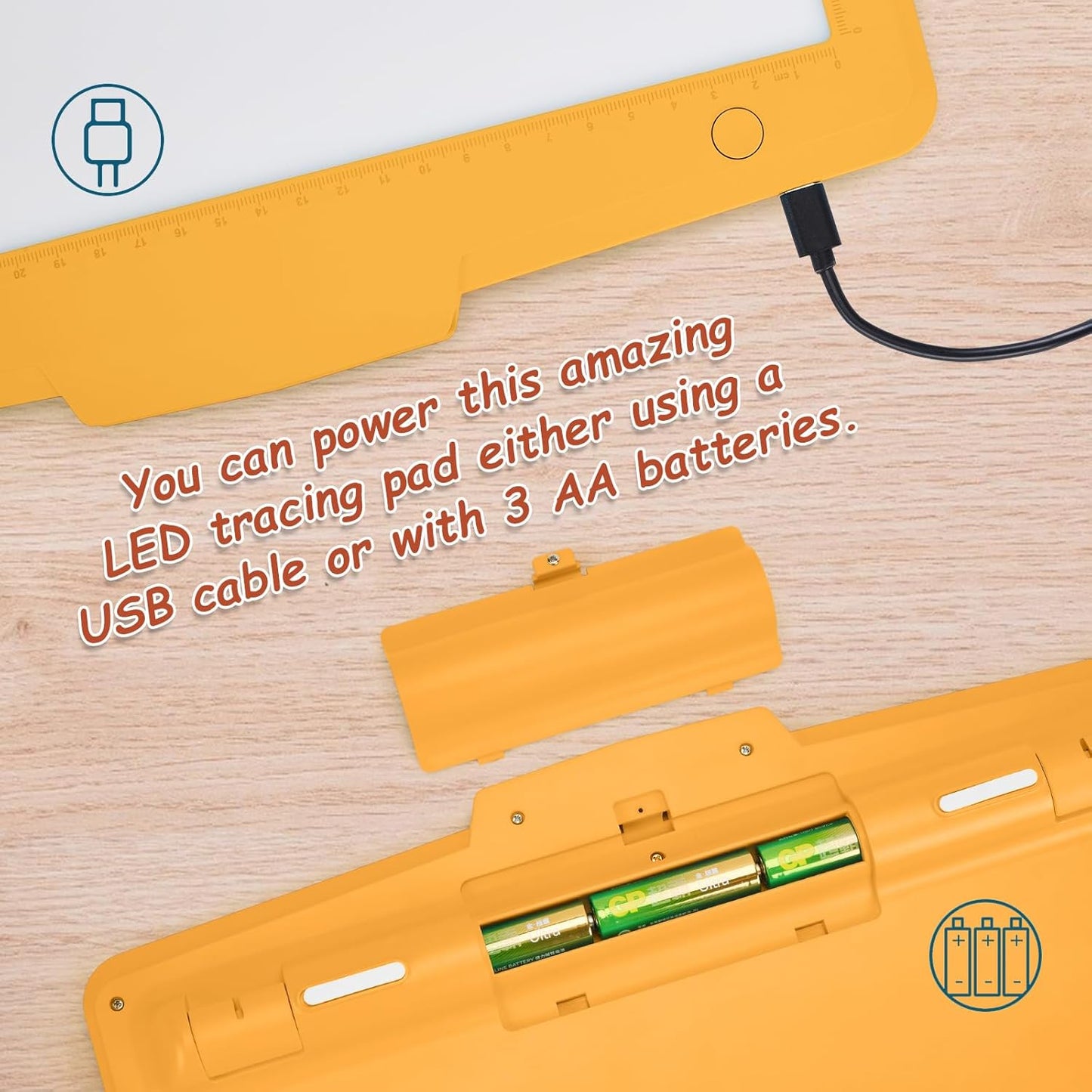 IMAGE A4 LED Tracing Pad for Kids, Rechargeable Light Up Drawing Tablet Board Children Portable Art Christmas Gift for Boys Girls Ages 6+(with 10 Traceable Sheets), Durable & Fun Creative Toy(Blue)