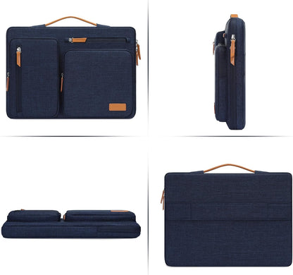 MOSISO 9-11 inch Tablet Sleeve Case for iPad A16 2025, iPad Air 11 inch M3 M2, iPad Pro 11 M4, iPad 10/9/8/7th, Galaxy Tab A9+/S9/S8/Plus 11, Side Open Carrying Bag with 4 Zipper Pockets, Black