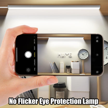 GLVSAE Under Cabinet Lighting, 12 Inch Plug in Light Bar, LED Keyboard Lights, 6000K Cool White Light, Ultra Thin Dimmable Light Bar, Suitable for Kitchen/Desk/Closet/Workbench
